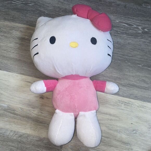 Hello Kitty Plush Toy 15" Tall Pink Pillow Stuffed Animal - Picture 1 of 7